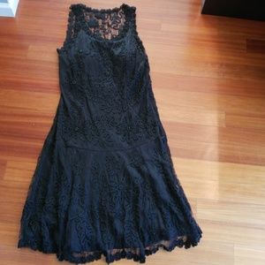 Marina black lace dress. Size 14.